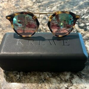 Krewe St Louis - Matte Tortoise with Green Mirrored Lenses